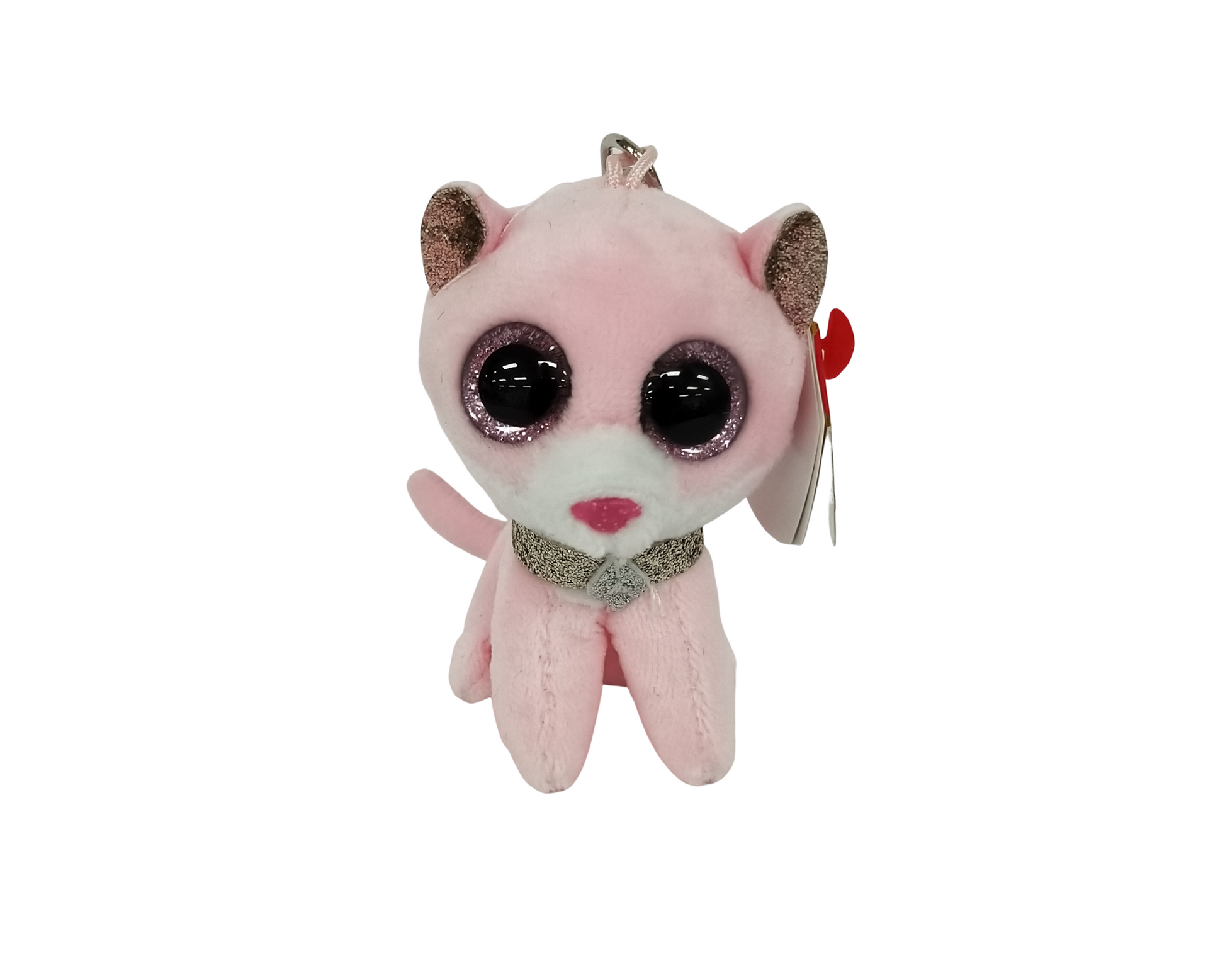 BEANIE BOO CLIP ONS FIONA CAT PINK