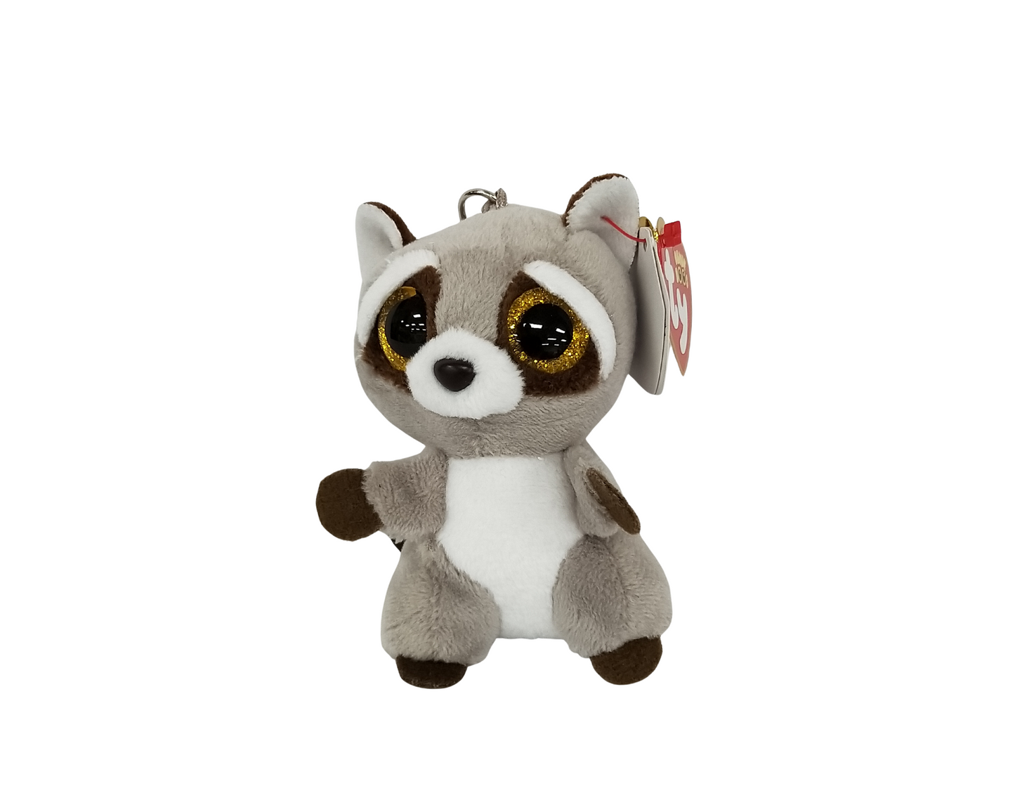 BEANIE BOO CLIP ONS OAKIE RACOON GRAY