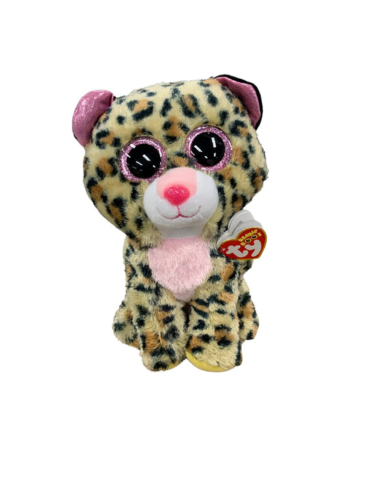 BEANIE BOO MEDIUM LIVVIE LEOPARD BROWN/PINK