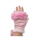 F/L Gloves w Faux Fur Pink: 2024 [CLR:PINK]