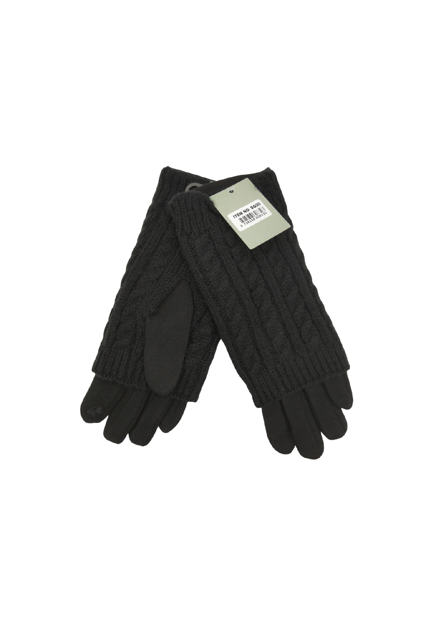 2-in-1 Gloves - Black: 2024 [CLR:Black]