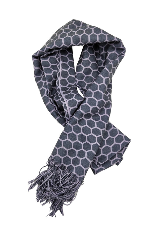 SCARF WINTER LILAC PATTERN