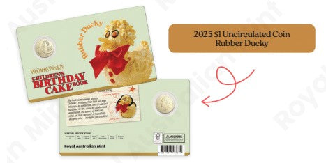 AWW - RUBBER DUCKY 2025 $1 UNCIRC COIN