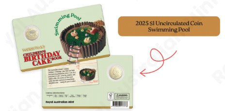 AWW - SWIMMING POOL 2025 $1 UNCIRC COIN