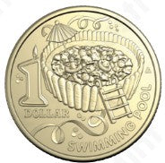 AWW - SWIMMING POOL 2025 $1 UNCIRC COIN