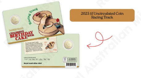 AWW - RACING TRACK 2025 $1 UNCIRC COIN