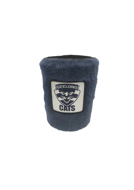 FLUFFY CAN COOLER - GEELONG AFL [AFLG:GEELONG]