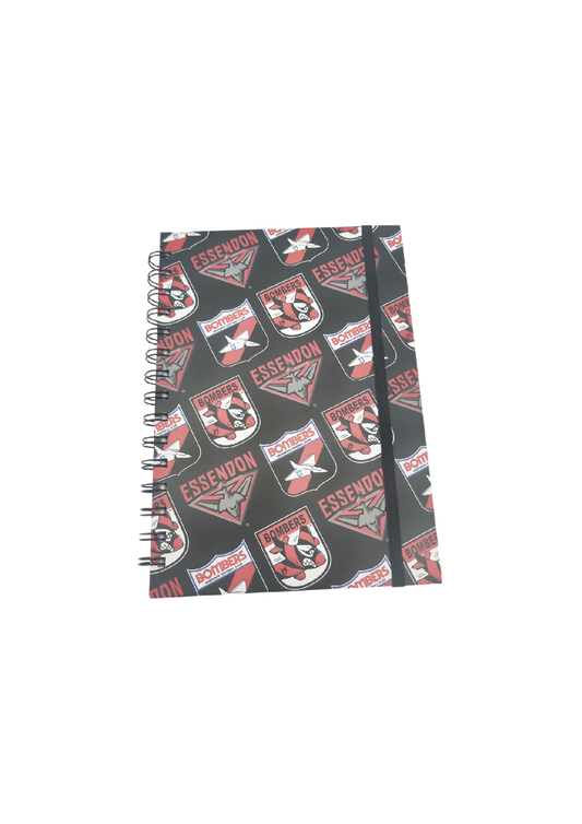 HARD COVER NOTEBOOK - ESSENDON AFL