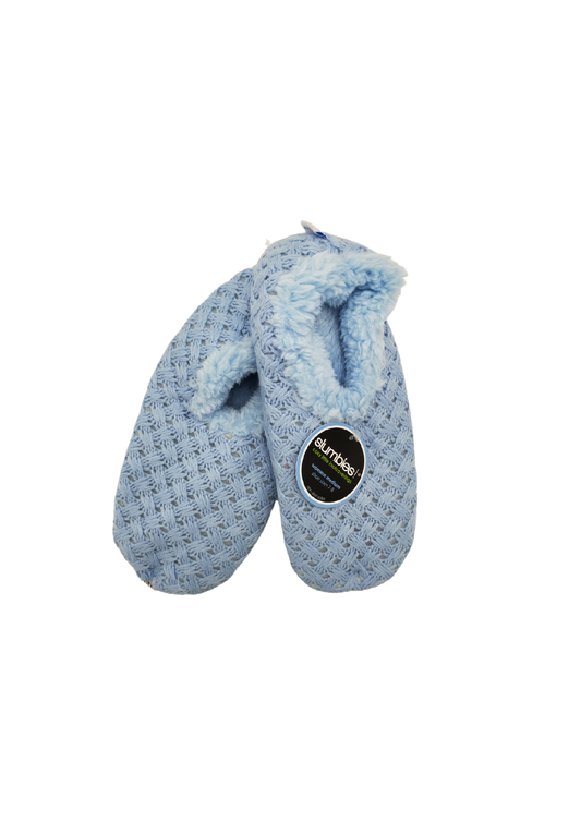 SLUMBIES LADIES STITCHES MEDIUM BLUE [SZ:M CL SS:Blue]