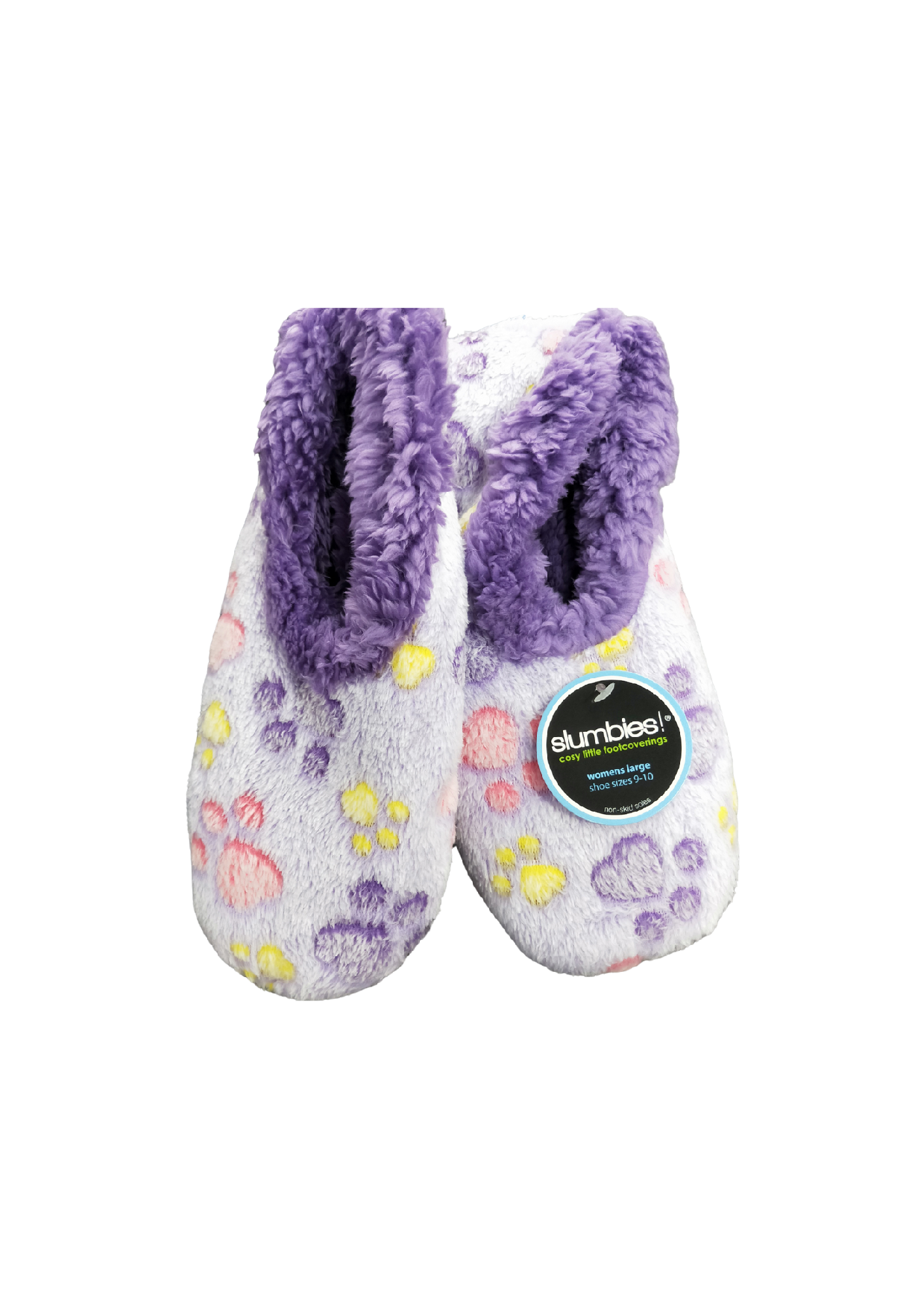 SLUMBIES LADIES PAW PRINT [SZ:L CL SS:Purple]