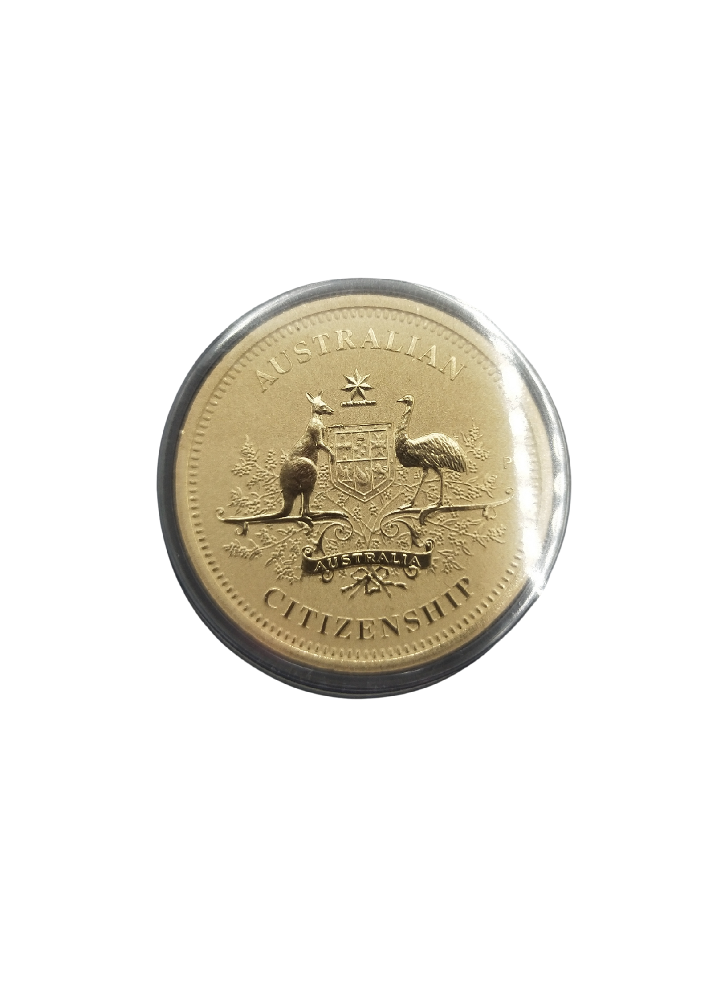 AUSTRALIAN CITIZENSHIP 2024 1 DOLLAR COIN IN CARD