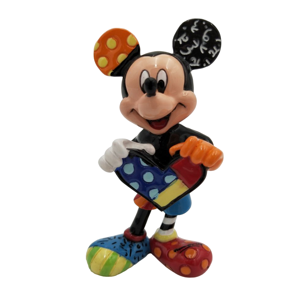 MICKEY HOLDING HEART MINI FIGURINE