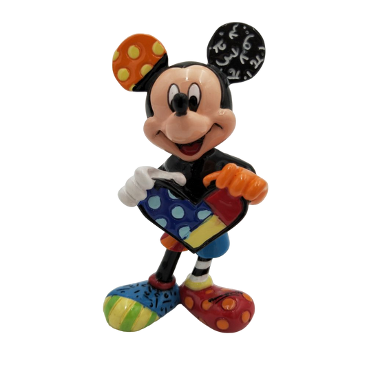 MICKEY HOLDING HEART MINI FIGURINE