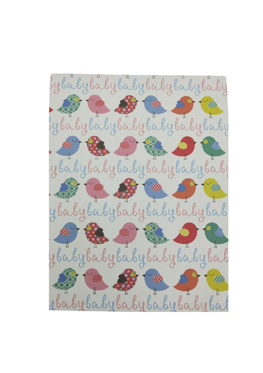 FLAT WRAP CUTE BIRDIES BABY