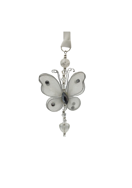 DOUBLE BUTTERFLY WITH BEADS