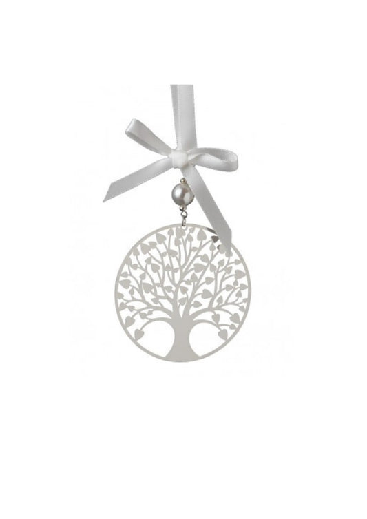 LIFE TREE IN SILVER WITH DIAMANTE - BRIDAL CHARM