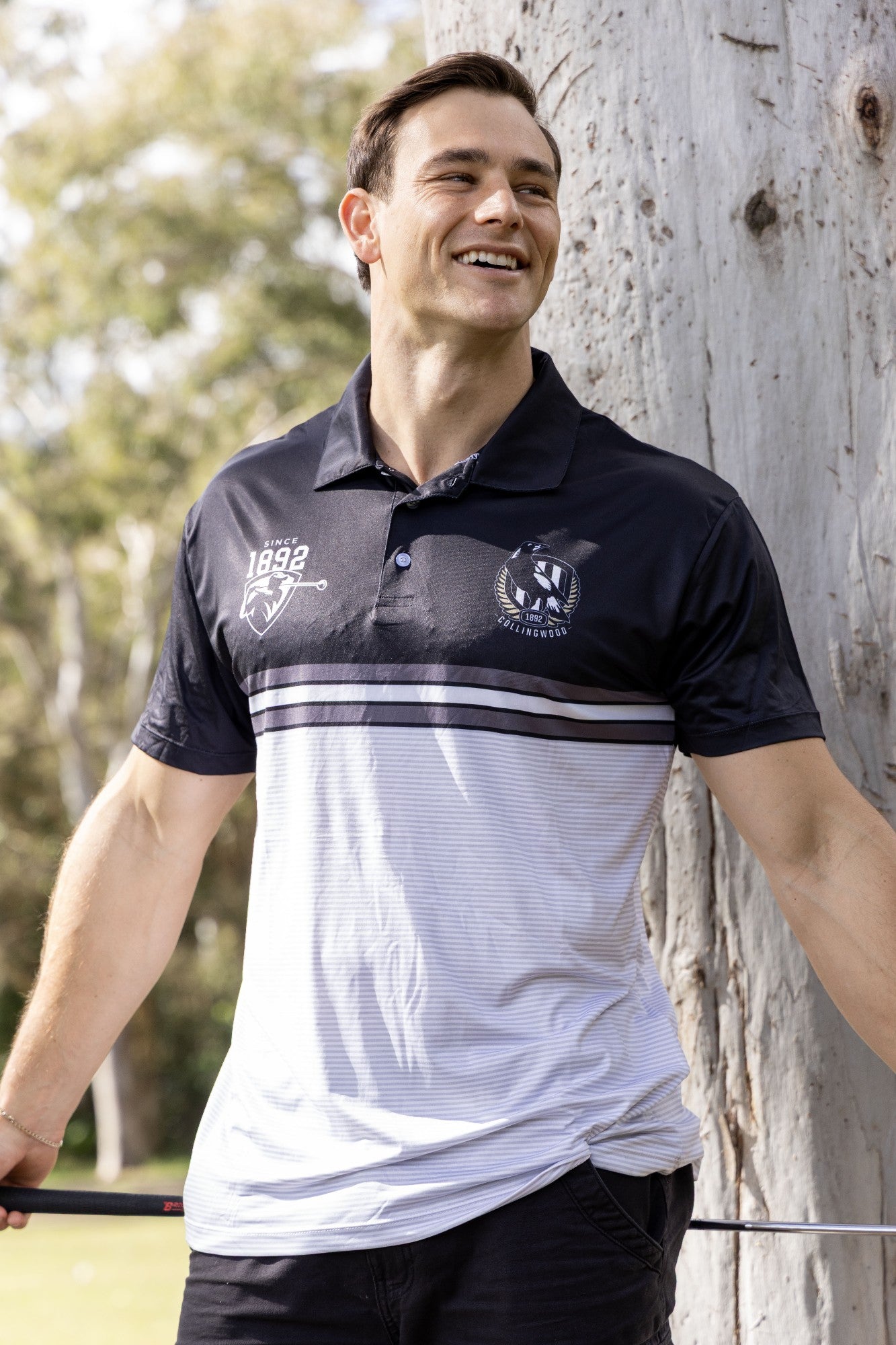 AFL COLLINGWOOD 'SANDMAN' GOLF POLO [SZ:M CL:COLLINGWOOD]