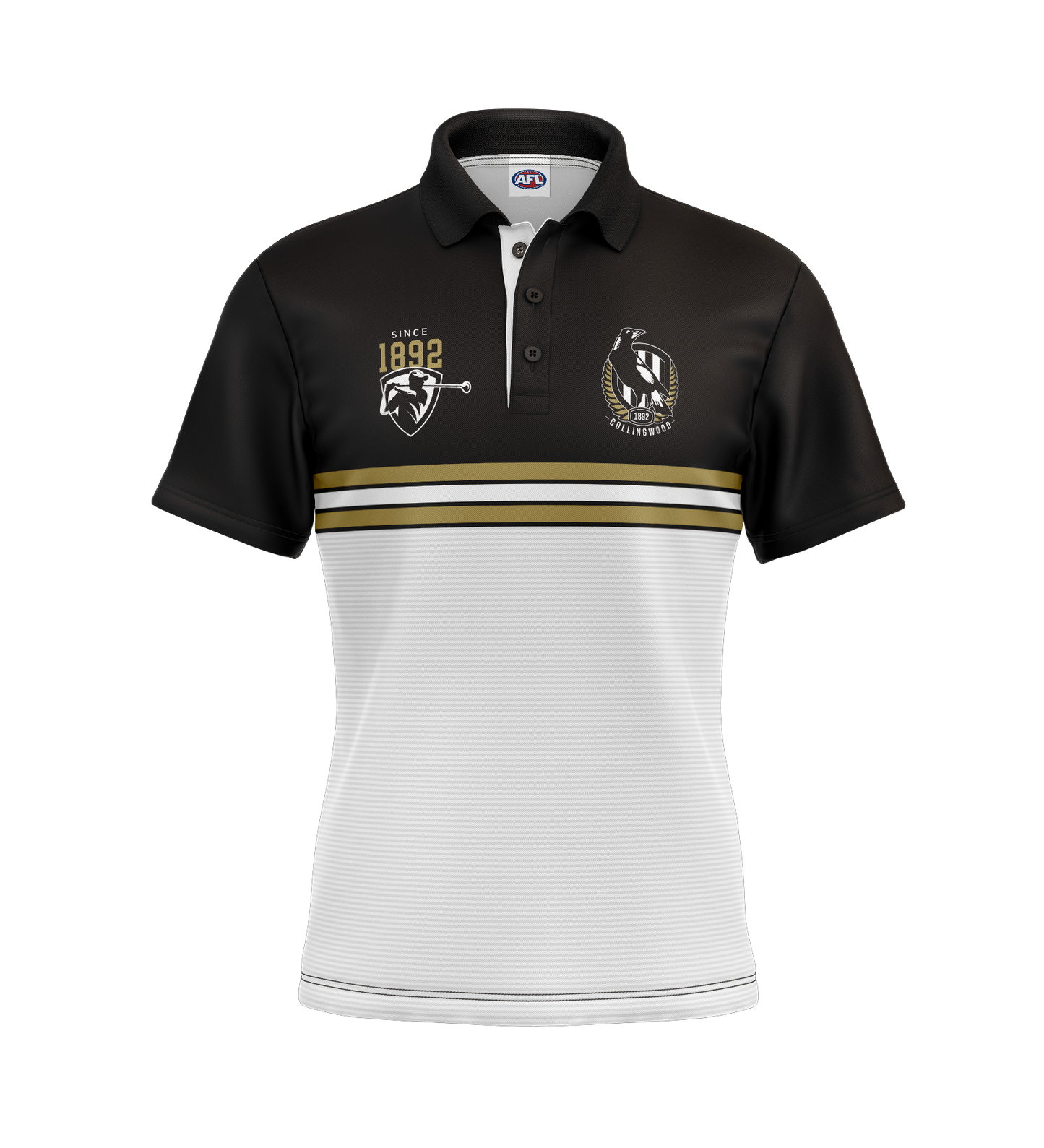 AFL COLLINGWOOD 'SANDMAN' GOLF POLO [SZ:L CL:COLLINGWOOD]