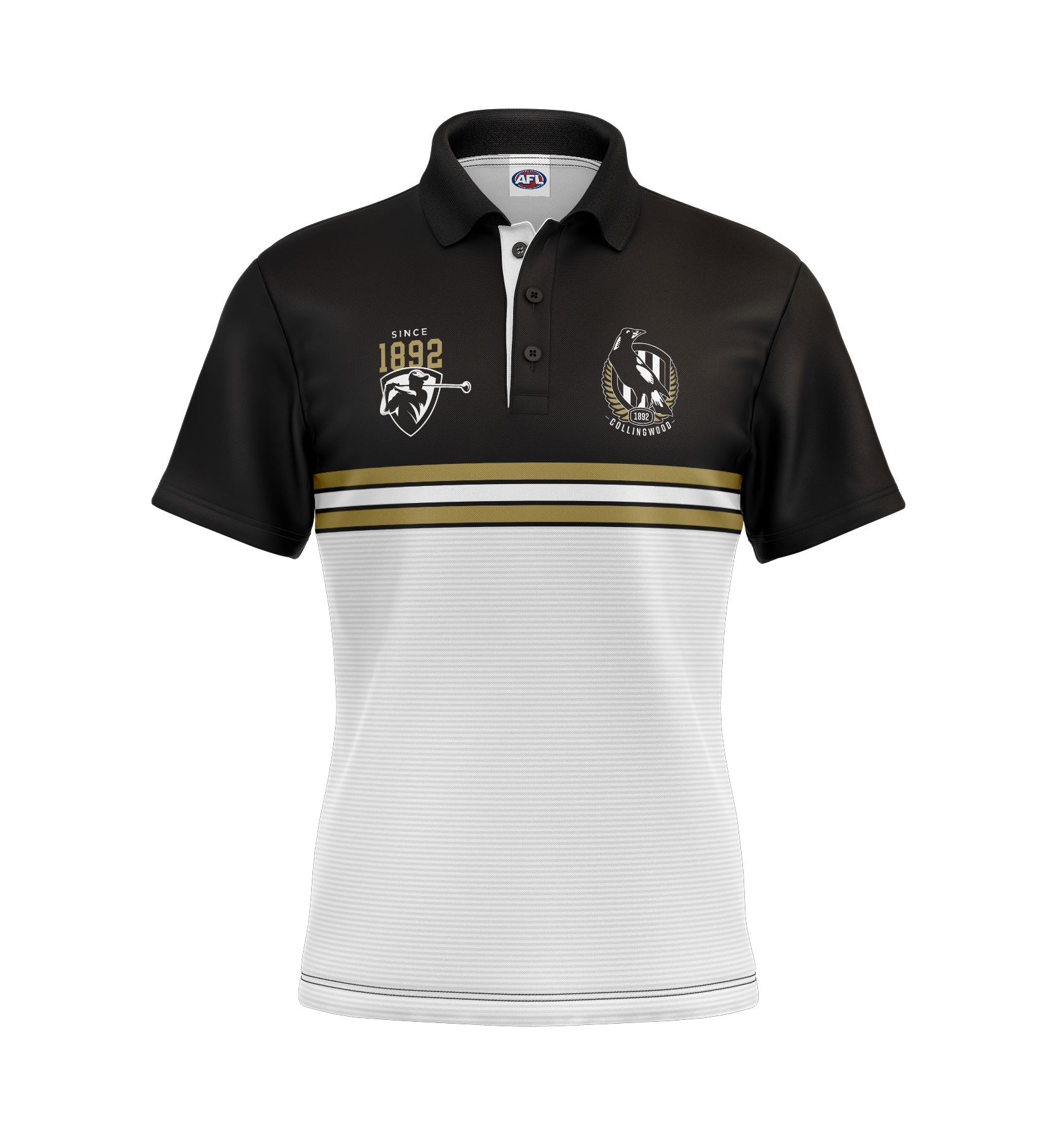 AFL COLLINGWOOD 'SANDMAN' GOLF POLO [SZ:L CL:COLLINGWOOD]