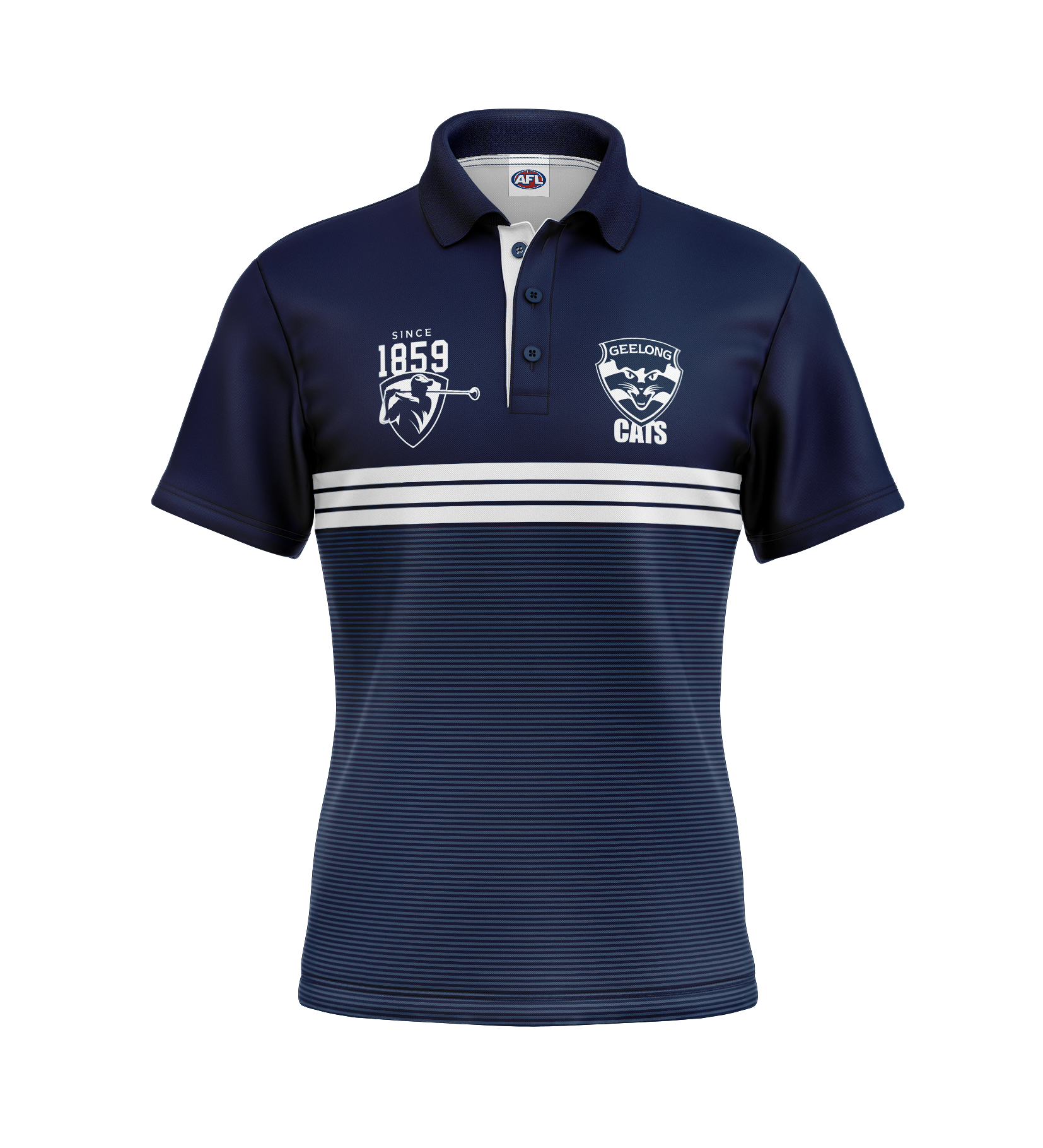 AFL GEELONG 'SANDMAN' GOLF POLO [SZ:L CL:GEELONG]