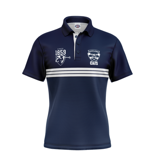 AFL GEELONG 'SANDMAN' GOLF POLO [SZ:2XL CL:GEELONG]