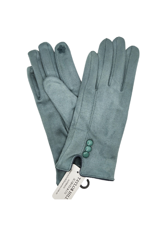 THREE BUTTON GLOVES [CLR:BLUE]