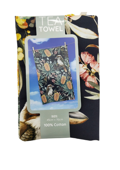 COTTON TEA TOWEL 45X70CM BANKSIA BUSH GUARDIAN