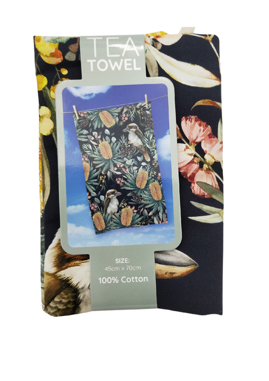 COTTON TEA TOWEL 45X70CM BANKSIA BUSH GUARDIAN