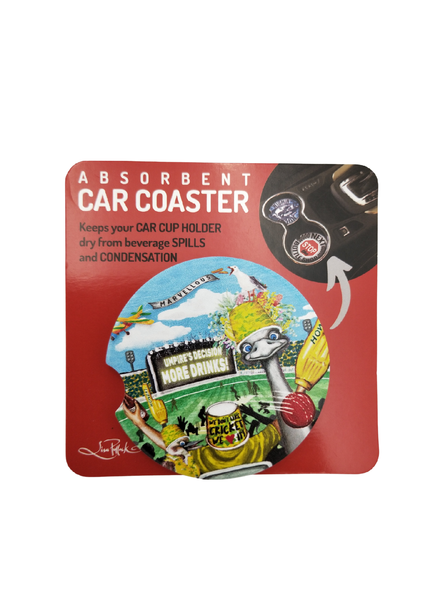 CERAMIC CAR COASTER - BOXING DAY TEST