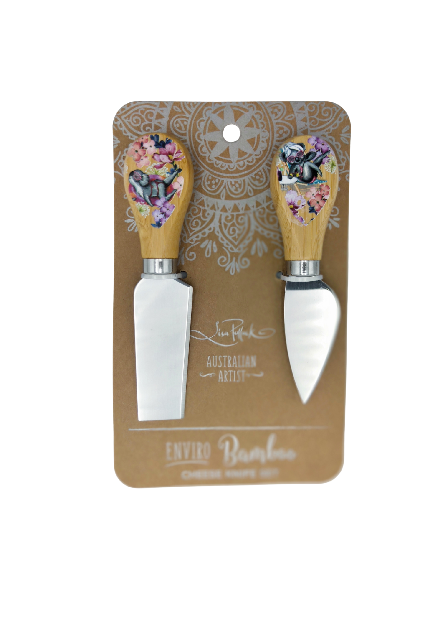 CHEESE KNIFE SET - KOALA POOL PARTY