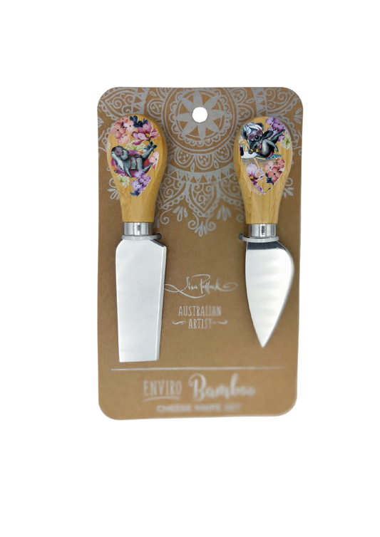 CHEESE KNIFE SET - KOALA POOL PARTY