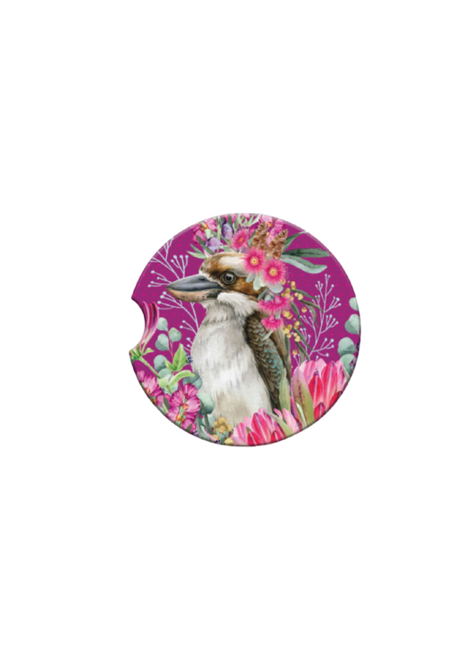 CERAMIC CAR COASTER - BLUSH KOOKABURRA1